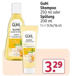 Rossmann Guhl shampoo oder spülung Angebot