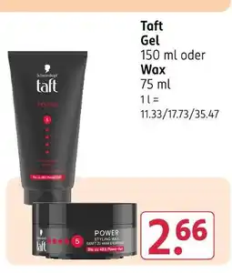 Rossmann Taft gel Angebot