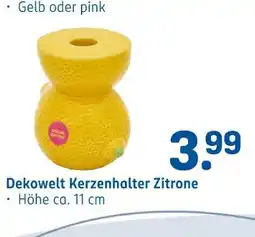Rossmann Dekowelt kerzenhalter zitrone Angebot
