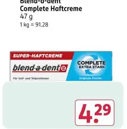 Rossmann Blend-a-dent complete haftcreme Angebot