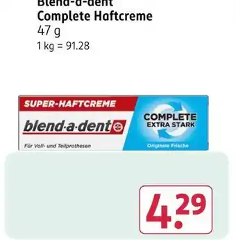 Rossmann Blend-a-dent complete haftcreme Angebot