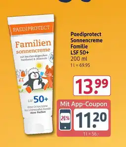Rossmann Paediprotect sonnencreme familie Angebot