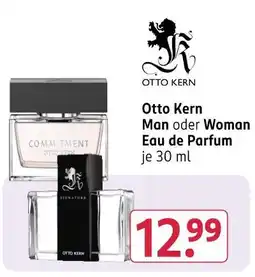 Rossmann Otto kern man oder woman eau de parfum Angebot