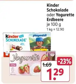 Rossmann Kinder schokolade Angebot