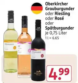 Rossmann Oberkircher grauburgunder Angebot