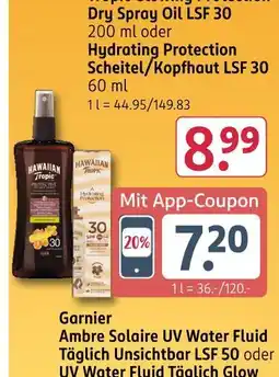 Rossmann Hawaiian tropic protective dry spray oil lsf 30 Angebot