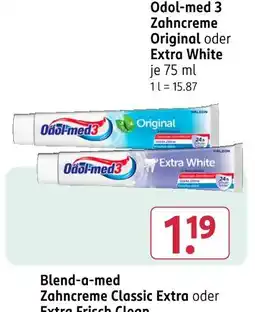 Rossmann Odol-med 3 zahncreme Angebot