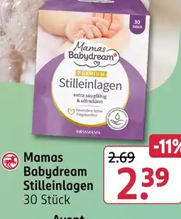 Rossmann Mamas babydream stillinlagen Angebot