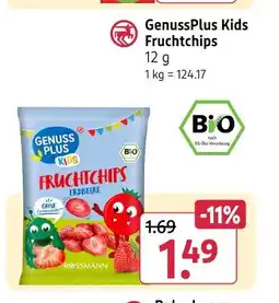Rossmann Genuss plus fruchtchips Angebot
