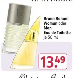 Rossmann Bruno banani woman oder man eau de toilette Angebot