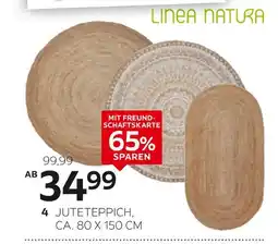 XXXLutz Linea natura jute-teppich „agra“ ca. 80 x 150 cm Angebot