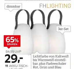 XXXLutz Fh lighting akku-tischleuchten-set „ruby“ Angebot