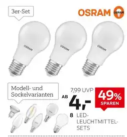 XXXLutz Osram led-leuchtmittel-sets gu14, e14 oder e27, 4,9 bis 8 w Angebot