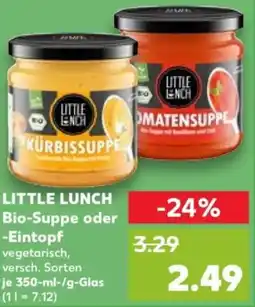 Kaufland LITTLE LUNCH Bio-Suppe oder Eintopf Angebot