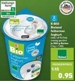 Kaufland K-BIO Bioland fettarmer Joghurt Angebot