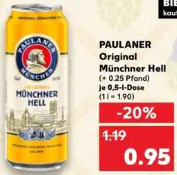 Kaufland PAULANER Original Münchner Hell Angebot