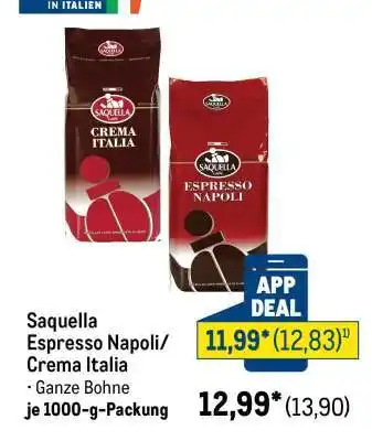 Saquella Espresso Napoli/Crema Italia