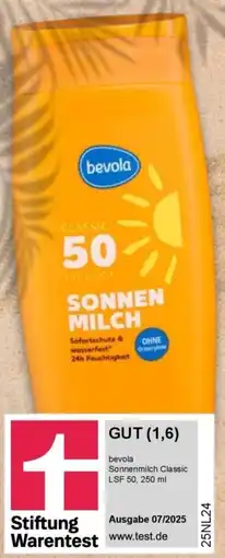 Kaufland BEVOLA Sonnenmilch Classic Angebot