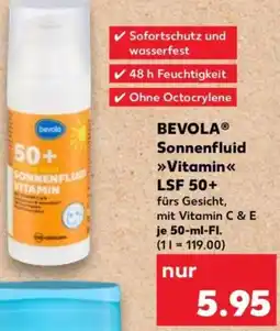 Kaufland BEVOLA Sonnenfluid Vitamin LSF 50+ Angebot