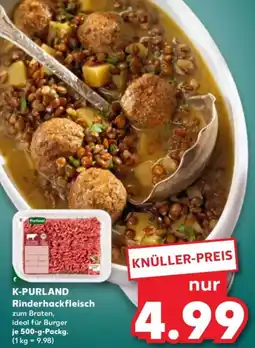 Kaufland K-PURLAND Rinderhackfleisch Angebot