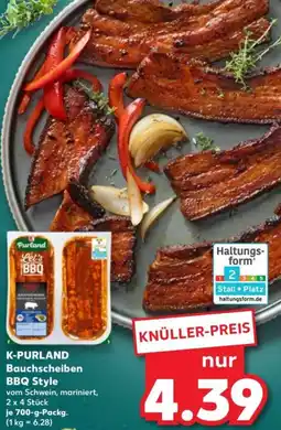 Kaufland K-PURLAND Bauchscheiben BBQ Style Angebot