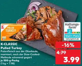 Kaufland K-CLASSIC Pulled Turkey Angebot