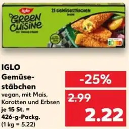 Kaufland IGLO Gemüsestäbchen Angebot