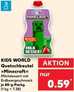 Kaufland KIDS WORLD Quetschbeutel Minecraft Angebot