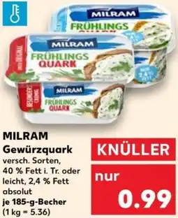 Kaufland MILRAM Gewürzquark Angebot