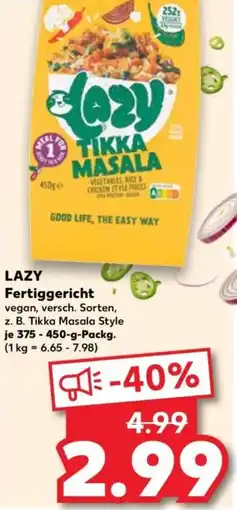 Kaufland LAZY Fertiggericht Angebot