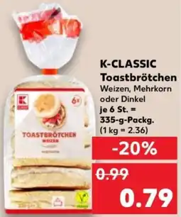 Kaufland K-CLASSIC Toastbrötchen Angebot
