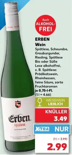 Kaufland ERBEN Wein Angebot