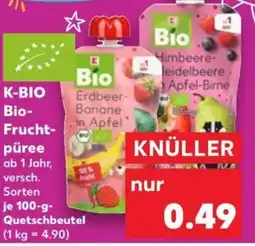 Kaufland K-BIO Bio Fruchtpüree Angebot