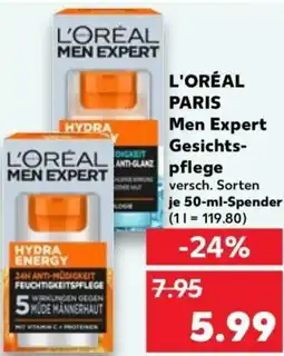 Kaufland L'ORÉAL PARIS Men Expert Gesichtspflege Angebot