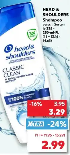 Kaufland HEAD & SHOULDERS Shampoo Angebot