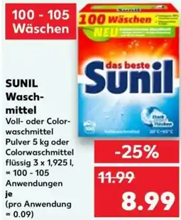 Kaufland SUNIL Waschmittel Angebot