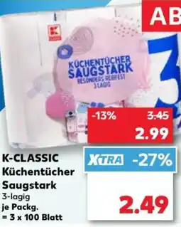 Kaufland K-CLASSIC Küchentücher Saugstark Angebot