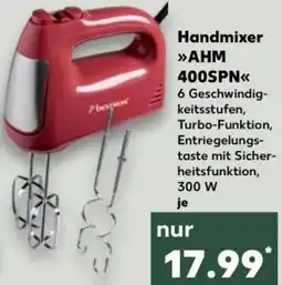 Kaufland Bestron Handmixer AHM 400SPN Angebot