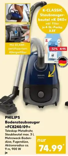 Kaufland PHILIPS Bodenstaubsauger FC8240/09 Angebot