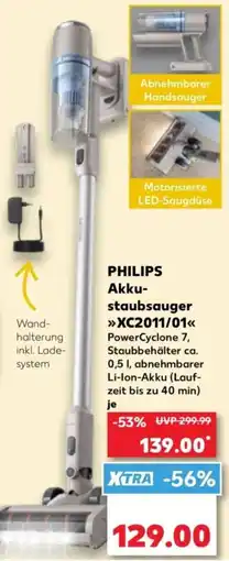 Kaufland PHILIPS Akkustaubsauger XC2011/01 Angebot