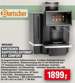 Handelshof BARTSCHER KAFFEEVOLLAUTOMAT KV1 COMFORT Angebot