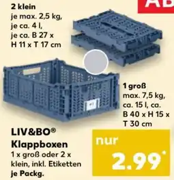 Kaufland LIV&BO Klappboxen Angebot