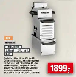 Handelshof BARTSCHER FRITTIERÖLFILTER TK60 Angebot