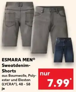 Kaufland ESMARA MEN Sweatdenim Shorts Angebot