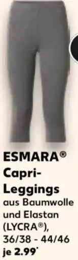 Kaufland ESMARA Capri Leggings Angebot