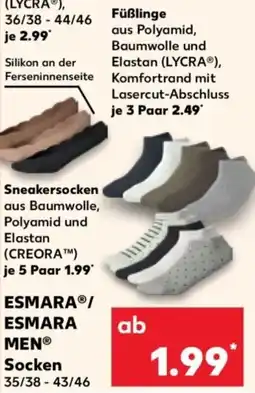 Kaufland ESMARA/ ESMARA MEN Socken Angebot
