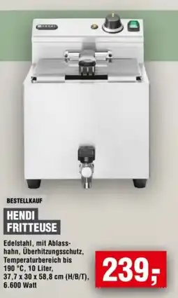 Handelshof HENDI FRITTEUSE Angebot