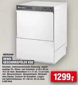 Handelshof HENDI GESCHIRRSPÜLER K50 Angebot