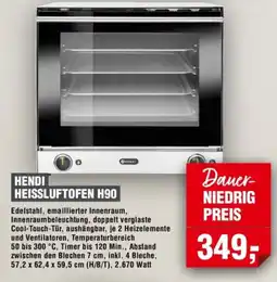 Handelshof HENDI HEISSLUFTOFEN H90 Angebot