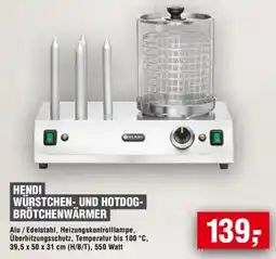 Handelshof HENDI WÜRSTCHEN- UND HOTDOG- BRÖTCHENWÄRMER Angebot